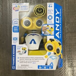 Thames & Kosmos Andy: The Code & Play Robot   Screen-Free Coding & Robotics Kit